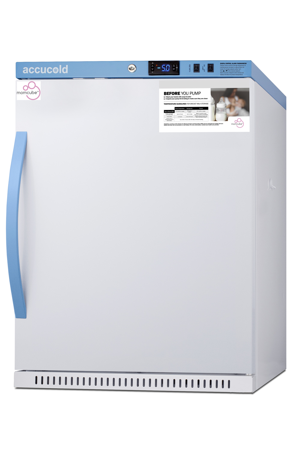 Performance Series 4 cu.ft. ADA height purpose-built MOMCUBE breast milk freezer